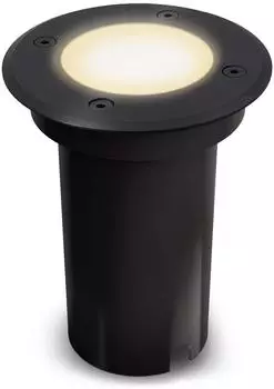 SSC-LUXon KALPA Bodeneinbaustrahler rund schwarz GU10 3W IP67 (KALPA)