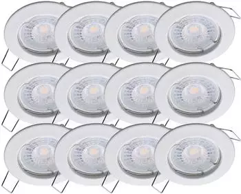 Oktaplex Sedan LED-Einbaustrahler wei&szlig;, dimmbar, 5W, 3000K (230V)