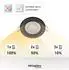 Oktaplex Dijon LED-Einbaustrahler schwarz, rund, dimmbar, 4,8W 380lm 3000K