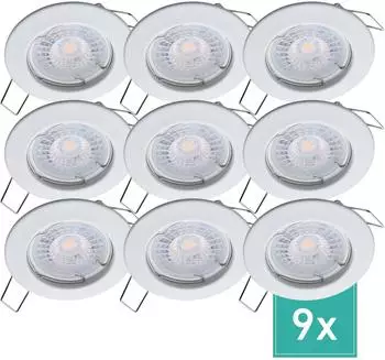 Oktaplex Sedan LED-Einbaustrahler wei&szlig;, dimmbar, warmwei&szlig; 2700K, 4,9W (Sedan)