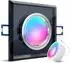 SSC-LUXon ALINA Glas-Einbaustrahler eckig, schwarz, RGB WLAN dimmbar, 4W