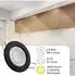 Oktaplex Sedan LED-Einbaustrahler rund, schwarz, warmweiß 3000K, 4,8W, 230V (Sedan)