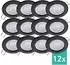 Oktaplex Sedan LED-Einbaustrahler schwarz rund 4,8W 3000K 380lm 230V