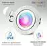 SSC-LUXon RW-2 Einbauspot rund flach Smart RGBW IP44 WLAN, silber (RW-2)