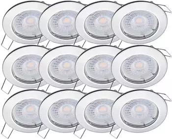Oktaplex Sedan LED-Einbaustrahler chrom dimmbar 5W 3000K (Sedan)