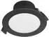 PRIOS Rida LED-Einbaustrahler schwarz, Ø 12cm, CCT, IP44 (10031408)