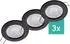 Oktaplex Sedan LED-Einbaustrahler rund, schwarz, dimmbar, 2700K, 230V (Sedan)