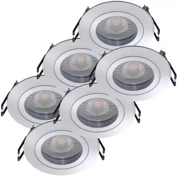 Oktaplex Lyon LED-Einbaustrahler schwenkbar, rund, warmwei&szlig; 3000K, 4,8W, 380lm