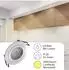 Oktaplex Lyon LED-Einbaustrahler schwenkbar, rund, warmweiß 3000K, 4,8W, 380lm