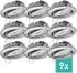 Oktaplex Dijon LED-Einbaustrahler rund, schwenkbar, edelstahl gebürstet, warmweiß 2700K 4,8W