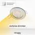 Oktaplex Sedan LED Einbaustrahler rund, gebürsteter Edelstahl, dimmbar, 4000K, 4,9W (Sedan)