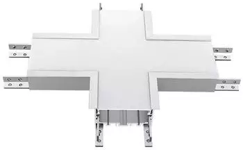 V-TAC LED Einbauleuchte X-Form, Aluminium, silber, 25,5cm (VT-7-41-X-S)