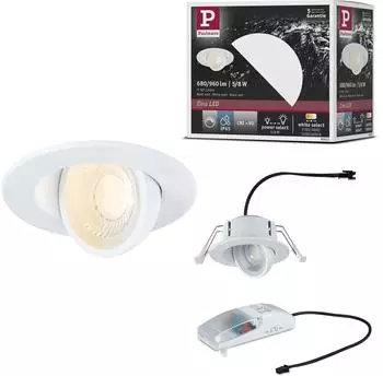 Paulmann LED Einbauleuchte Zina wei&szlig; matt