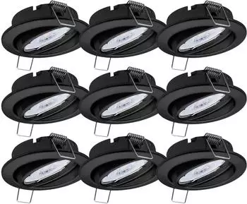 Oktaplex Dijon LED-Einbaustrahler schwarz, dimmbar, 5W 3000K (Dijon)
