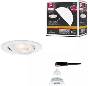 Paulmann LED Einbauleuchte Nova Plus GU10 Flat 4,9W 550lm 93mm weiß matt (92414)