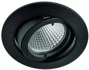 rutec Einbaustrahler schwenkbar für MR16 ohne Sprengring schwarz matt