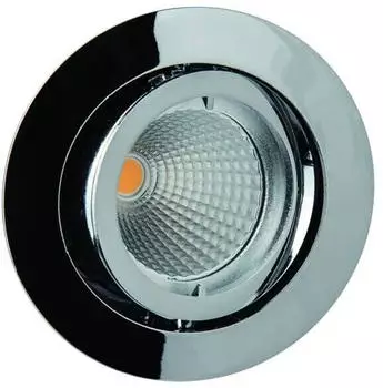 rutec Einbaustrahler schwenkbar für MR16 ohne Sprengring chrom