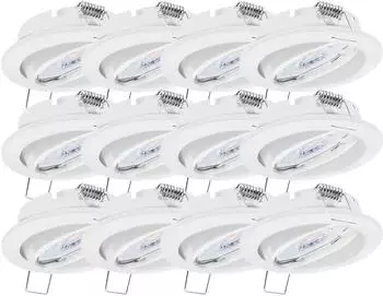 Oktaplex Dijon LED Einbaustrahler weiß, rund, warmweiß 3000K, 4,8W, 380lm, 230V