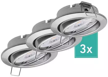 Oktaplex Dijon LED Einbaustrahler rund, schwenkbar, warmweiß 3000K, 4,8W, 380lm (Dijon)