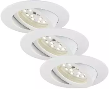 Briloner LED Einbauleuchten weiß 3er-Set 3xLED-Modul/5,5W (7232-036)