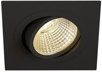 SLV New Tria 1 Set 114240 LED-Einbauleuchte 12W Warmweiß Schwarz (matt)