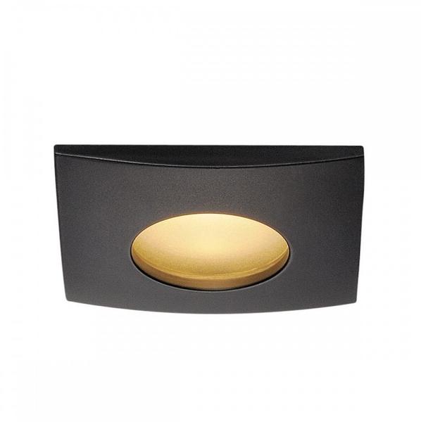 SLV OUT 65 LED DL SQUARE Set Downlight, mattschwarz, 9W, 38, 3000K, inkl.