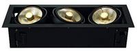 KADUX 3 ES111 Downlight eckig mattschwarz max. 3x50W