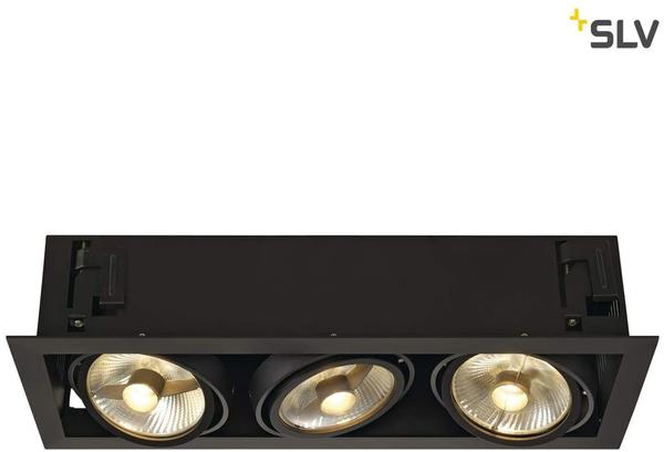 KADUX 3 ES111 Downlight eckig mattschwarz max. 3x50W