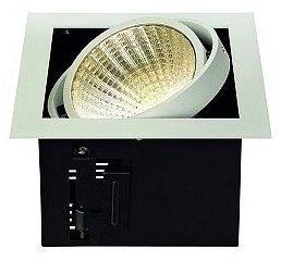 LED Deckeneinbaustrahler KADUX Single XL, 24,5W, COB LED, 3000K, 30°, inkl. Treiber, Clipfedern, weiß