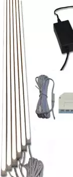 Xenon Bodeneinbau eckig starr 4W 300lm LED ww 3er SET Energieeffizienzklasse A