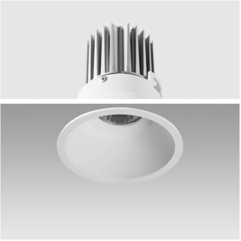 Mextronic LED Einbauleuchte 850 Weiß 9W 02-90C rund