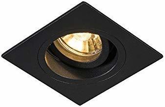 QAZQA Modern Moderner Einbaustrahler schwarz 9,3 cm drehbar und kippbar - Chuc