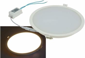 ChiliTec LED Licht-Panel Ø225mm IP54 230V 18W 1440 Lumen, 2900k/warmweiß
