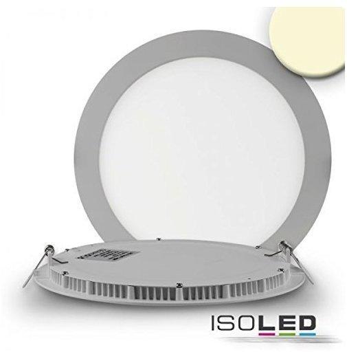ISOLED-N LED Downlight ultra flach, rund, silber, 18W, warmweiß