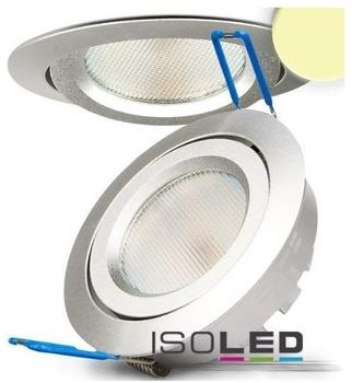 ISOLED LED Einbaustrahler, silber, 8W SMD, 120°, rund, warmweiß, dimmbar