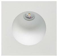 EVN LED Wand Einbaustrahler warmwei&szlig;es Licht feuchtraumgeeignet in wei&szlig; IP54 2W