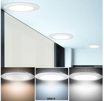 V-TAC 12 Watt LED Panel Wohn Zimmer Decken Einbau Leuchte Alu Tageslicht Raster Spot Beleuchtung V-Tac4859