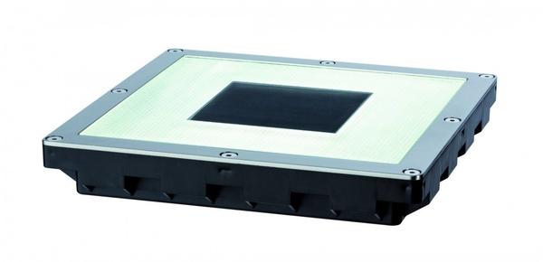PAULMANN Solar-Einbauleuchte 0.6 W Warm-Weiß Cube IP67 LED, Edelstahl,