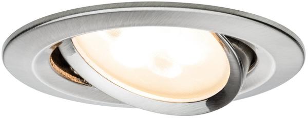 Paulmann LED Nova rund 5W GU10 Eisen gebürstet, 3er Set
