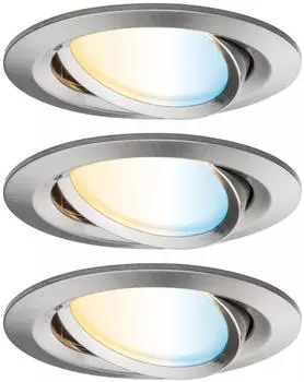 Paulmann SmartHome Zigbee LED Nova Plus Set 3x6W Eisen geb&uuml;rstet (92962)