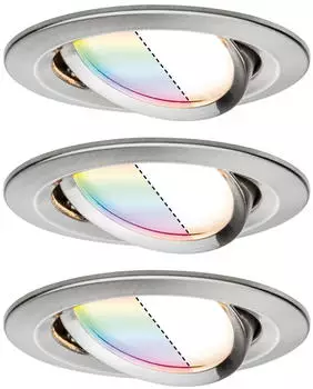Paulmann SmartHome Zigbee LED Nova Plus Set 3x2,5W Eisen gebürstet (929.65)