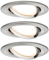 Paulmann 92959, Paulmann 92959 LED-Einbauleuchte 3er Set LED 18W Eisen (geb&uuml;rstet)