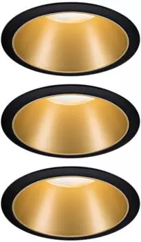 Paulmann LED Cole Set 3x6,5W 2700K warmweiß Stufendimmer schwarz/gold (934.04) Paulmann LED Cole Set 3x6,5W 2700K warmweiß Stufendimmer schwarz/gold (934.04)