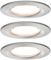 Led Einbauleuchte Nova Coin 3er Set Eisen &Oslash; 7,8 Cm Starr Warmwei&szlig; Einbauleuchte -
