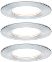 Paulmann 93498, Paulmann Nova Bad-Einbauleuchte 3er Set LED LED 18W IP44...