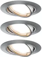 PAULMANN EBL Base Coin LED schwenkbar 3x5W 230V 51mm Eisen geb/Metall