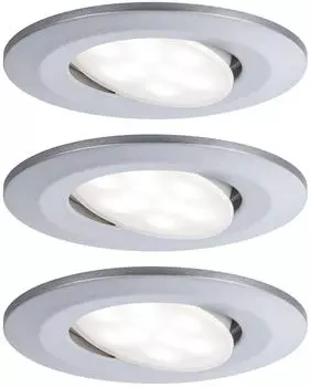 Paulmann LED Calla rund Set 3x6W 4000K chrom matt (999.29)
