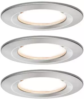 Paulmann LED Nova rund Set 3x6,5W starr Stufendimmer Eisen gebürstet (934.94) Paulmann LED Nova rund Set 3x6,5W starr Stufendimmer Eisen gebürstet (934.94)