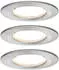 Eisen gebürstet (934.94): Paulmann LED Nova rund Set 3x6,5W starr Stufendimmer