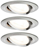 Paulmann 93465, Paulmann 93465 Einbauleuchte 3er Set LED GU10 19.5W Metall